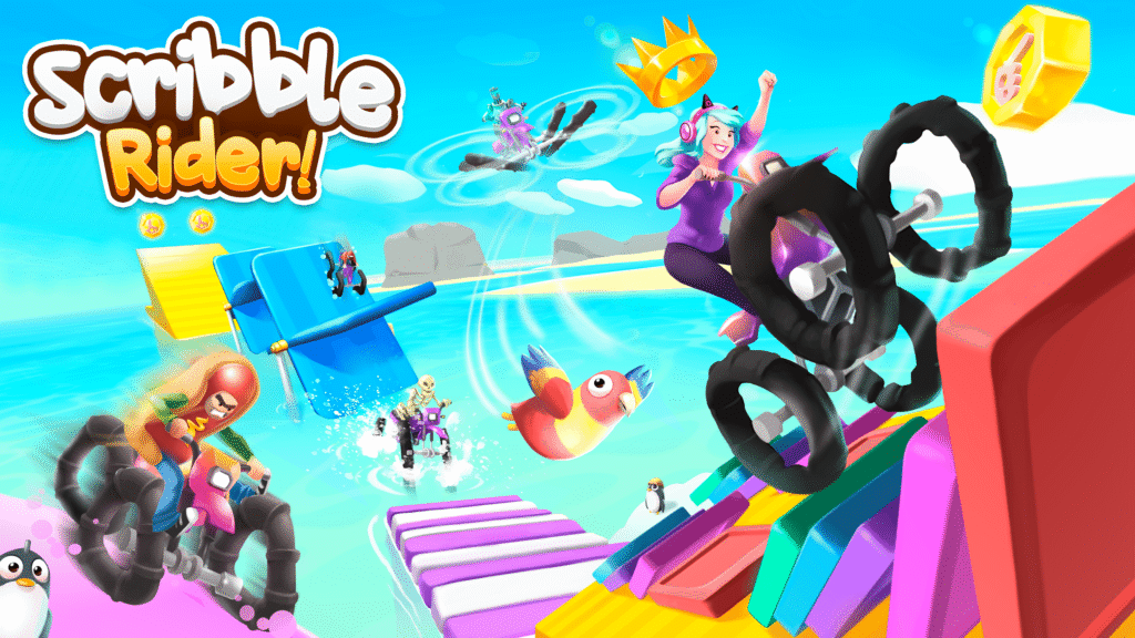Scribble Rider game for Apple Pensil