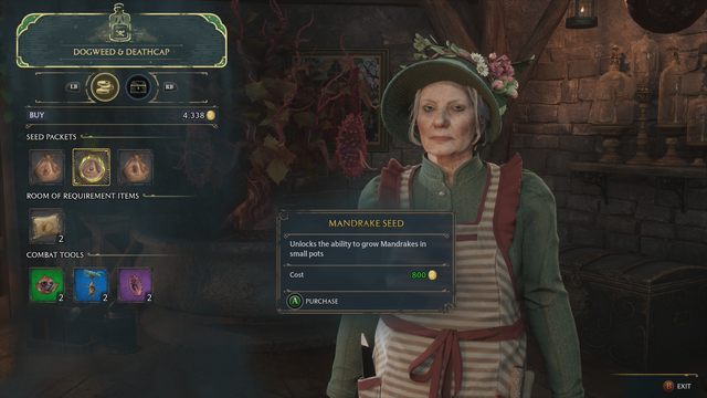 where to get a mandrake hogwarts legacy